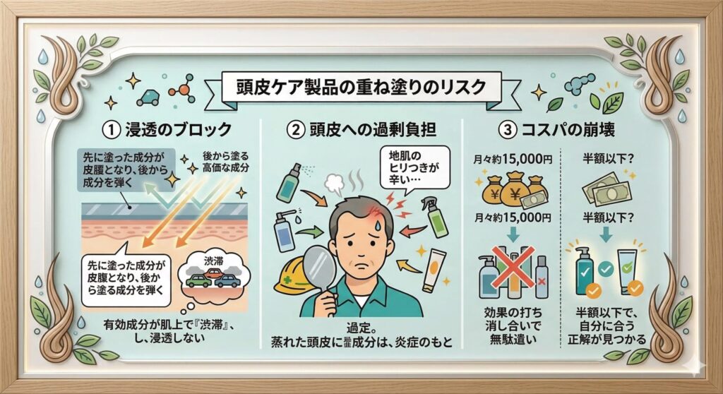 チャップアップ　ミノキシジル　もったいない