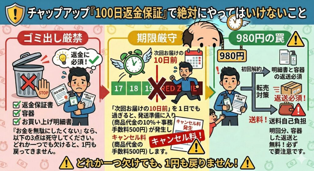 チャップアップ　やってはいけない